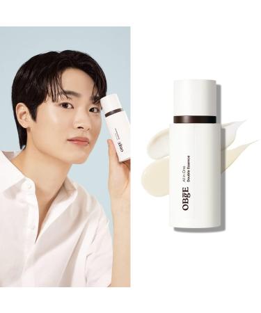 OBgE All-in-One Double Essence for Men | Lightweight Facial Moisturizer | Travel Essentials for Troubled Skin Blackheads & Dry Pores - 3.4fl oz - Buy Online on GoSupps.com