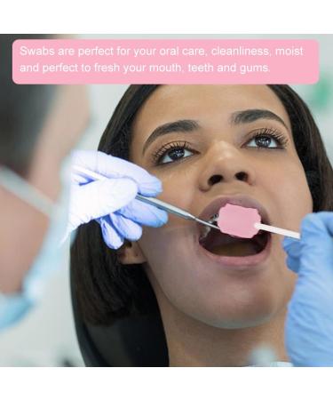 Disposable Oral Care Sponge Swabs - Pink Pack of 30 | Cleaning Mouth Swabs for Easy Oral Hygiene - Buy Online on GoSupps.com