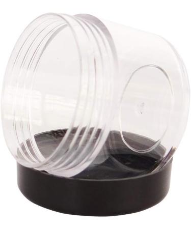 Great Foru 16-Piece Set - 20g/20ml Empty Transparent Plastic Cream Doses for Cosmetics Lip Balm Jars Nail Art with Black Screw Lid Mini Spatula & Labels - Perfect for International Shipping - Buy Online on GoSupps.com