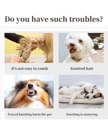 Shop Grooming Knife & Knot Remover for Cats - 2/4PC Pet Massage & Hair Removal Comb for Long-Haired Pets - Buy Online on GoSupps.com