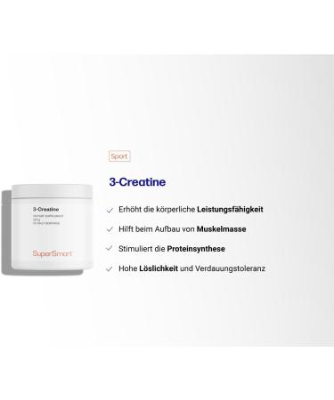 Supersmart Creatine 250g - Boost Physical Performance Muscle Building & Recovery | Non-GMO - Buy Online on GoSupps.com