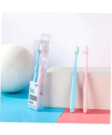 Shop Homsfou 2-Pack Soft Toothbrush - Family-Friendly Eco-Friendly Household Cleaners for Adults & Pregnant Women | International Shipping Available - Buy Online on GoSupps.com
