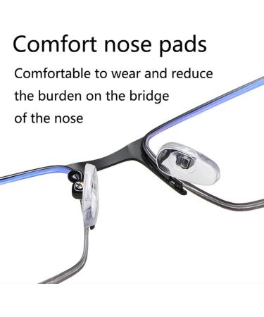 Dibako Photochrome Multifocal Reading Glasses - Unisex Anti Blue Light Half Frame (+1.00) - International Shipping Available - Buy Online on GoSupps.com