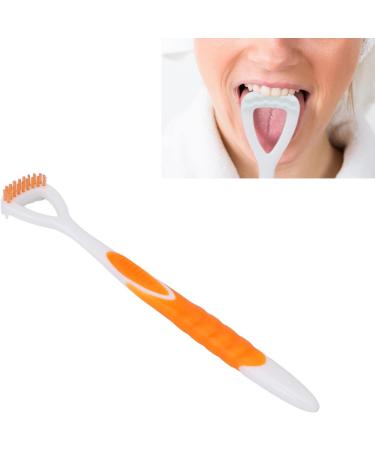 Professional Tongue Cleaner & Scraper for Bad Breath | Long Grip Tongue Brush | Effective Oral Hygiene - Buy Online on GoSupps.com
