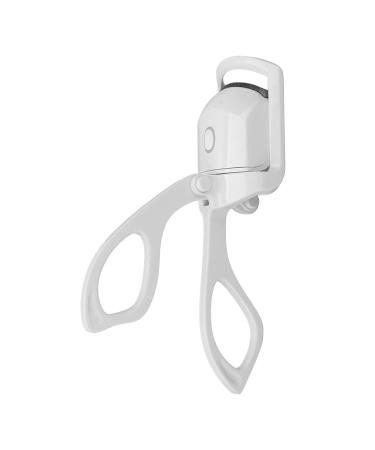 Heated Eyelash Curler USB Chargeable Long Lasting Mini Portable White Lash Curling Tool