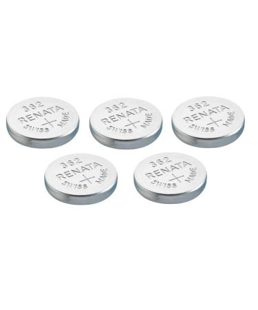 Renata Single Watch Battery Swiss Made 362 or SR 721 SW or AG 11 1.5 V (5 Batteries 362 or SR 721 SW)