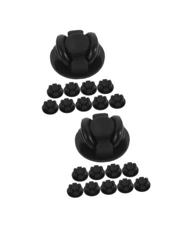 FRCOLOR 20 STK Mask glasses buckle masking mask clip adult mask glasses tape glasses mask trailer lock portable mask buttons connect earshots ear pads