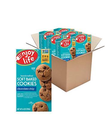 Enjoy Life Foods Chocolate Chip Soft Baked Cookies Soy Free Dairy Free Non GMO Gluten Free Vegan Nut Free Cookies 6 Boxes 051559 36 ounce (Pack of 6)