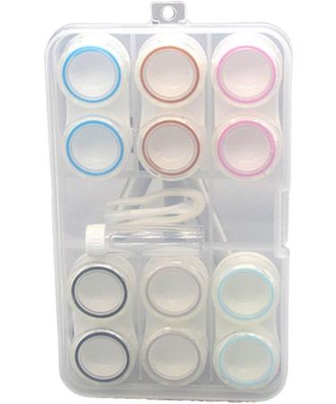 Partykindom 6-Pack Contact Lens Containers | Durable & Compact Lens Holders for Safe Storage - Buy Online on GoSupps.com