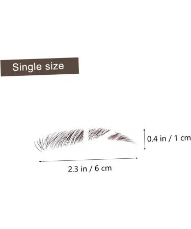 FOMIYES 12 pcs Like Long False D Hair Fake Natural Makeup Sticker Tool Eyebrows Eyebrow Lasting Stickers - Buy Online on GoSupps.com