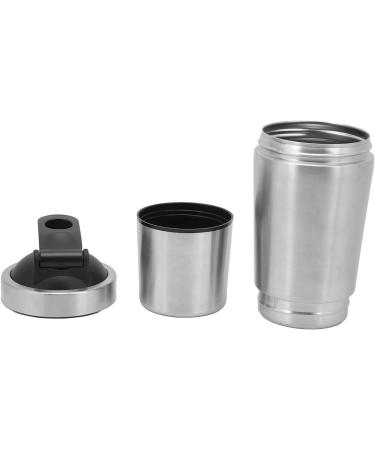 Bouteille Shaker Prot ines en Acier Inoxydable avec chelle Conception Portable Et Double Section pour Les Amateurs De Gymnastique Et Les Adolescents - Buy Online on GoSupps.com