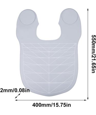 Kexpery Silicone Hair Cutting Guide Collar Waterproof Rubber Neck Wrap Neck Guard with Guidelines Salon Hairdressing Hair Cutting Pad for Hair Stylist (Grey) - Buy Online on GoSupps.com