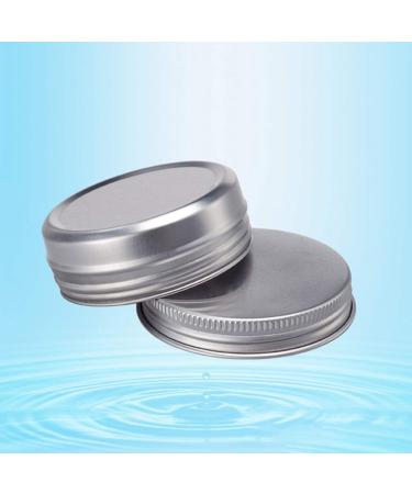 24pc Travel Cosmetic Jars Set - Silver Cream Jars with Lids | Premium 7 Size Containers for Creams & Beauty Products - Ideal for International Shipping - Buy Online on GoSupps.com