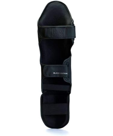 Shop LEONE 1947 PT119 L Black Shin Guards - Premium Protection for Fighting Sports | International Shipping Available - Buy Online on GoSupps.com