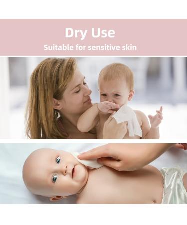 COTTONCARE 100% Cotton Baby Dry Wipes 7.9x4.7 in 6-Pack (600 Count) - Gentle on Sensitive Skin - Buy Online on GoSupps.com