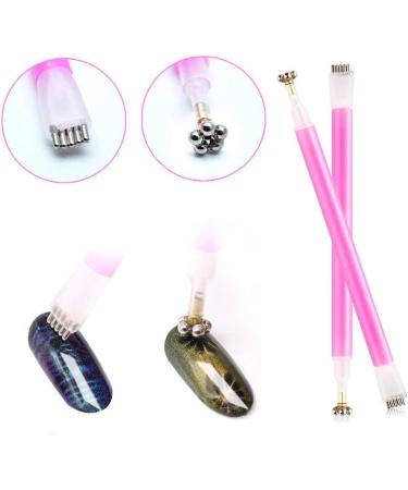 12 Pcs NiceMeet Magnet Pen Nail Art Tools for 3D Cat Eye Effect Powder - Manicure UV Gel Polish DIY Accessories - Buy Online on GoSupps.com