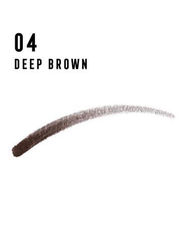 Max Factor Real Brow Fill & Shape Pencil 04 Deep Brown - 10g | Buy Online for International Shipping - Buy Online on GoSupps.com