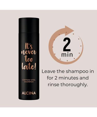 Dr AS ALCINA Its never too late caffeine vital shampoo 1 x 250 ml caffeine shampoo for thinning hair strengthens hair growth if you have a tendency to hair loss - Buy Online on GoSupps.com