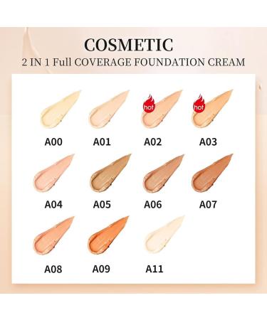  SONGVISON Foundation corrective makeup light powder medium to full coverage and long-lasting cream hybrid setting powder A07 Coffee - Buy Online on GoSupps.com