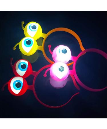 Toyvian 4-Pack Bright Headbands | Flash Glitter Big Eyes Headdress for Kids & Adults | Halloween Costume Accessories - Buy Online on GoSupps.com