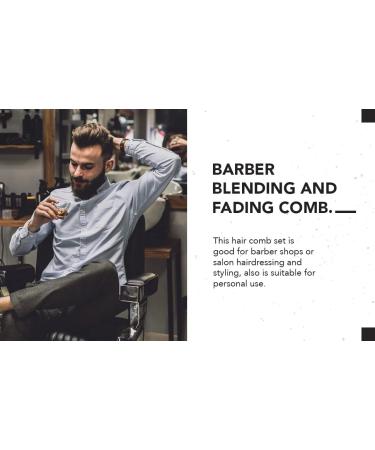 Gentlemen Republic Taper Comb for Fades and Blending - Ideal for Men's Haircuts - Barbershop Quality with Soft Tips and Strong Teeth - Perfect for At-Home Grooming and Styling - Buy Online on GoSupps.com