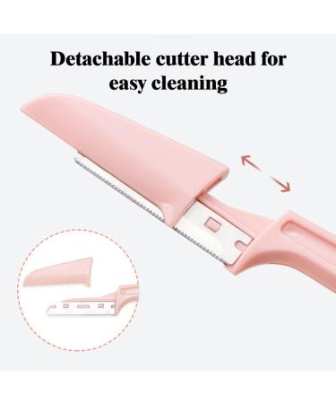 Eyebrow Razor for Women | Foldable Facial Shaver & Trimming Scissors | 3-Piece Dermaplaning Tool Set - Buy Online on GoSupps.com