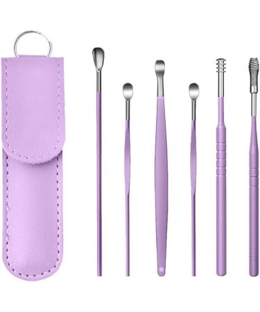 2023 Ear Cleaning Master: 6pcs Stainless Steel Earwax Cleaner Tool Set (Black) - Ear Pick & Removal Kit - Buy Online on GoSupps.com