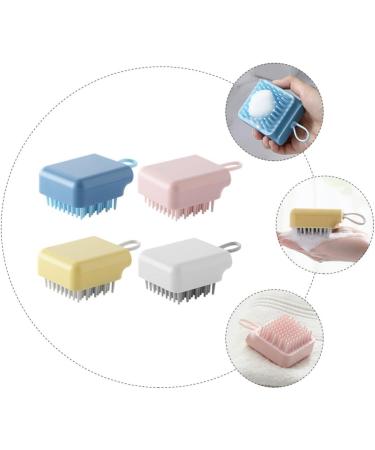 Collbath 4-Piece Silicone Massage Shampoo Brush Set - Scalp Massager & Shower Hair Tanning Brush for Ultimate Hair Care - Buy Online on GoSupps.com