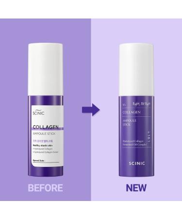SCINIC Collagen Ampoule Stick 0.35fl.oz - Elasticity & Radiance Boosting Multi-Stick - Korean Skincare with Low-Molecular Weight Collagen & Fermented Oil - Buy Online on GoSupps.com