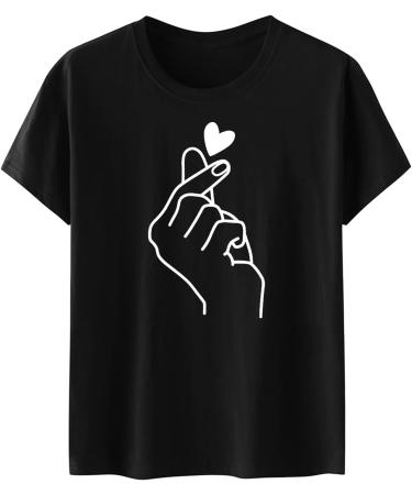 Shop Golatcr Women's Short Sleeve V/O Cutout Summer T-Shirt | Oversized Cotton Tops in Black & White - Buy Online on GoSupps.com