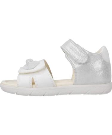 Geox Baby Girl's B Sandal Alul B - 3.5 UK, White | Breathable Comfort for Little Feet - Buy Online on GoSupps.com