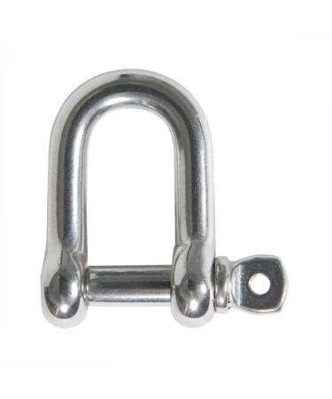 MarineNow 316 Stainless Steel D-Shackle Marine Grade Choose Size and Pack Quantity 05 mm (3/16") 02-Pack