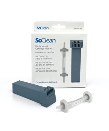 SoClean Replacement Cartridge Filter Kit for SoClean 2 Machines, Includes One Filter Cartridge and One Check Valve, Authentic SoClean Replacement Part with Full Warranty