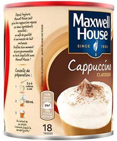 MAXWELL HOUSE - Cappuccino 280G - Pack of 3 - Buy Online on GoSupps.com