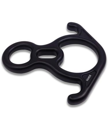 NAXEN 50kN Figure 8 Descender with Bent Ear Belay Device Black - Buy Online on GoSupps.com