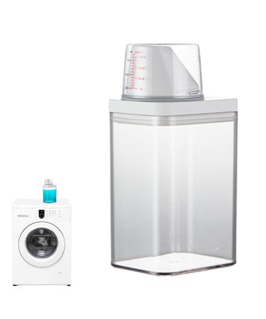 Laundry Detergent Dispenser | Large Capacity Laundry Liquid Box | Leak-Proof Measuring Cup Lid Laundry Organization and Storage for Liquid Detergent Powder Fabric Softener 1 count (Pack of 1)