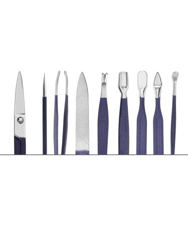 Nail Clippers Set Built-in Nail File Beauty Manicure Portable Man and Woman Stainless Steel Nail Clippers 12-Piece Set Blue - Buy Online on GoSupps.com