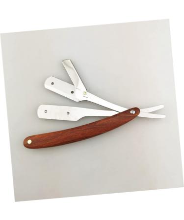 Manual Rapids Wood Libra Razor - Foldable Stainless Steel Straight Blade Shaving Tool for Men - Eco-friendly Bamboo Handle - 1 PC - Buy Online on GoSupps.com