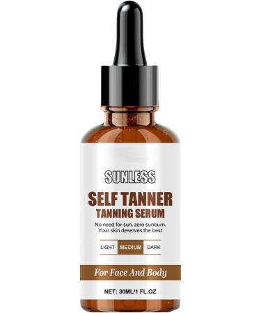 Sunless tanning drops 30 ml sunless liquid selftanning nourishing natural bronzer tanner solution for school outdoor or business trip in the open air - Buy Online on GoSupps.com