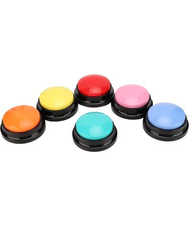 6 Color Recordable Buttons for Dogs Dog Buttons for Communication Dog Talking Button Set Pet Training Buttons 30 Second Record & Playback Teach Your Dog to Talk - 6 Color Packs - Buy Online on GoSupps.com