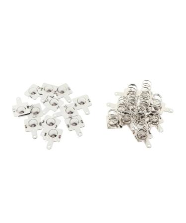 10 Pairs Metal Springs for AA AAA Batteries - Replacement Contact Plates - Silver Positive & Negative - Buy Online on GoSupps.com