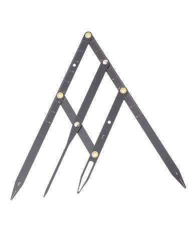 Mikinona Eyebrow Scale Mini Tools Makeup Tools Eyebrow Stencil Eyebrow Positioning Tool Balance Caliper Miss 1 count (Pack of 1) Black