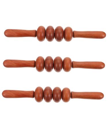 3 pieces four-wheel push-back scooter body massage device massage tool leg roller stick back massager mutitool multitools massage roller palate fitness