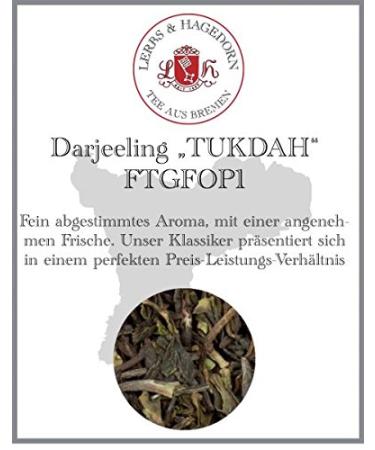 Lerbs & Hagedorn Lerbs & Hagedorn Darjeeling First Flush FTGFOP1 Type Tukdah | Frais aromatique floral 2 kg env. (162 litres)