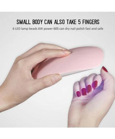 Yolistar UV LED Nail Lamp | Portable 6W Nail Dryer with 2 Timers | Semi-Permanent Gel Polish Dryer | Mini Professional Nail Lamp - Buy Online on GoSupps.com