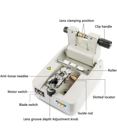 Optical Lens Groover Spectacle Lens Processing Slotting Machine Optical Eyeglass Grooving Machine Grooving Depth 0-0.7mm Lens Thickness 1.5-11mm Diameter 18-70mm - Buy Online on GoSupps.com