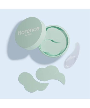 Florence by Mills Hydrating Under Eye Gel Pads - 30 Pairs | Vegan, Cruelty-Free, with Hyaluronic Acid & Green Tea Extracts - Buy Online on GoSupps.com