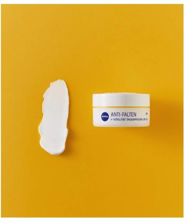 NIVEA Anti-Wrinkle + Vitality Day Cream SPF 15 55+ (50 ml) Face Cream with Argan Oil and Calcium Day Cream Visibly Reduces Lines and Wrinkles - Buy Online on GoSupps.com
