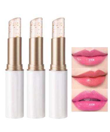 Dulele Color Changing Lipstick Set - Magic Temperature Color Change Lip Gloss | Long Lasting Nutritious Lip Balm - 3 Pieces - Buy Online on GoSupps.com