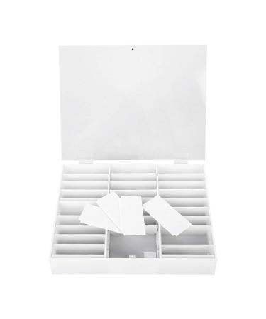 Nail Art Box - White Fake Nail Display Case & Storage Container for Nail Tips & Decoration - Buy Online on GoSupps.com